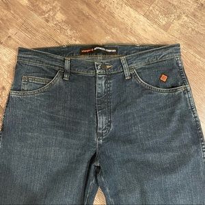 Wrangler FR jeans advance comfort flex jeans, gently used